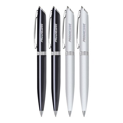 Union Printed - Diamond Twist Metal Pen